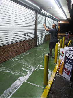 Commercial pressure washing