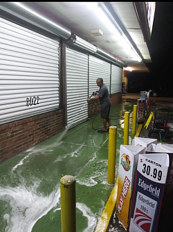 Commercial pressure washing